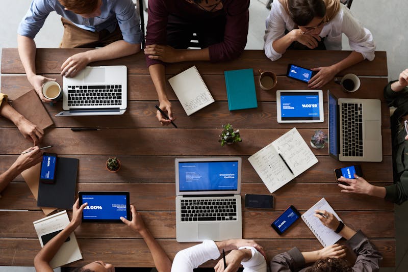 small business management office team France